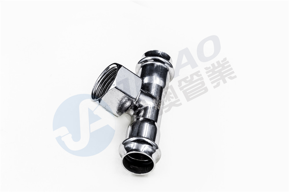 双卡压内丝三通