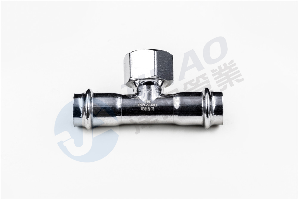 双卡压内丝三通