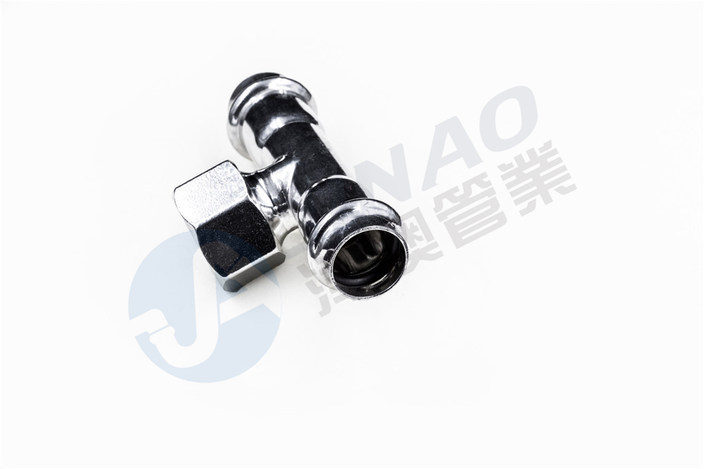 双卡压内丝三通