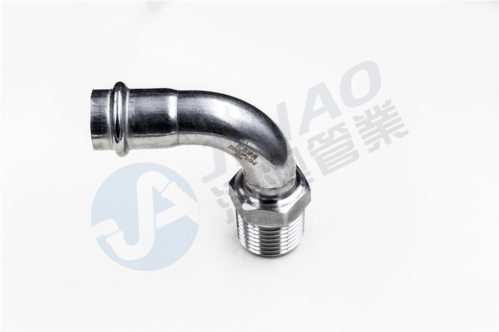 双卡压外丝弯头