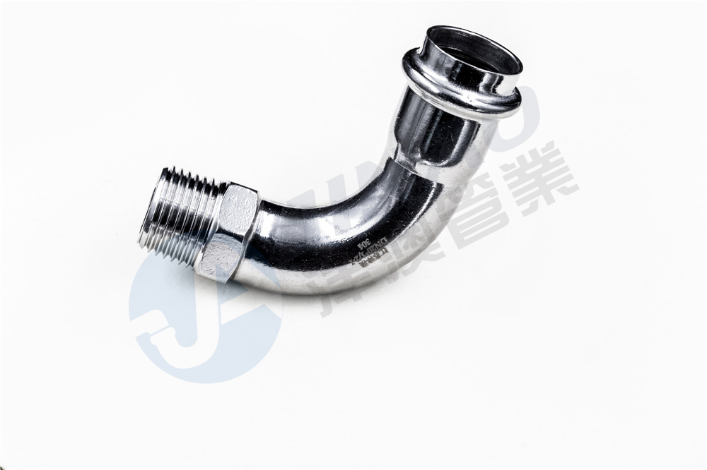 双卡压异径外丝弯头