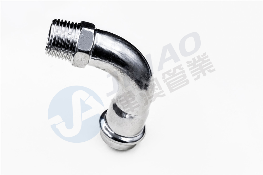 双卡压异径外丝弯头