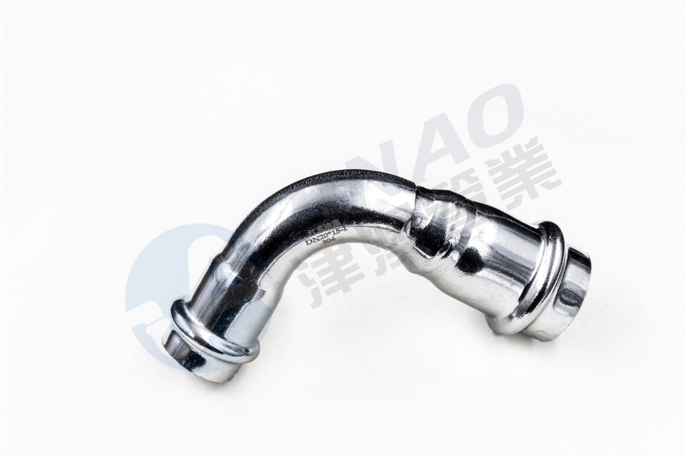 双卡压异径弯头