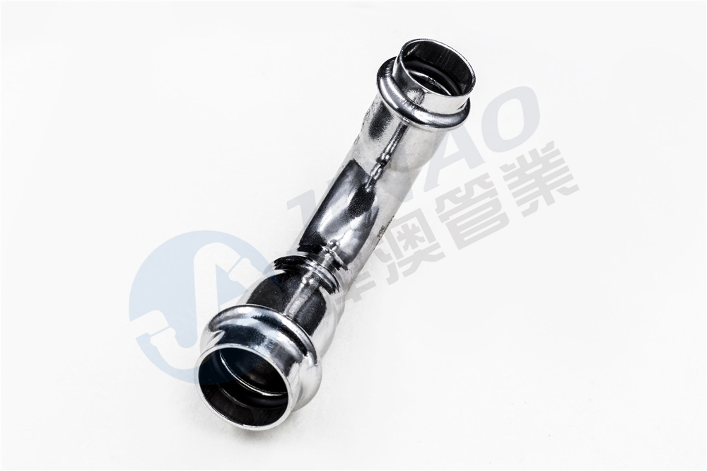 双卡压异径弯头