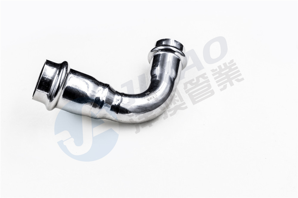 双卡压异径弯头