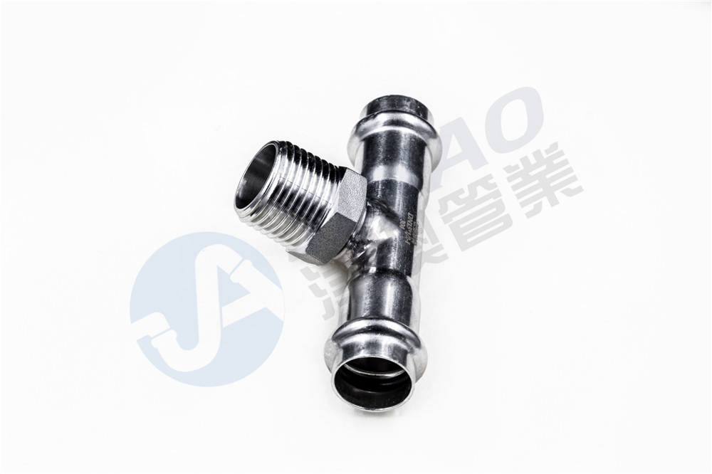 双卡压中小外丝三通