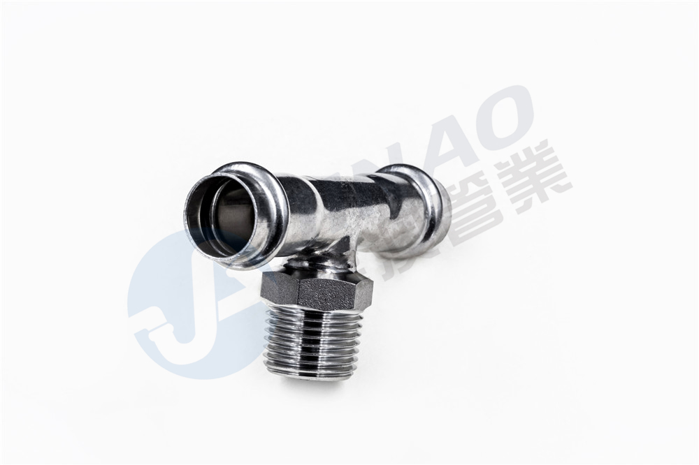 双卡压中小外丝三通