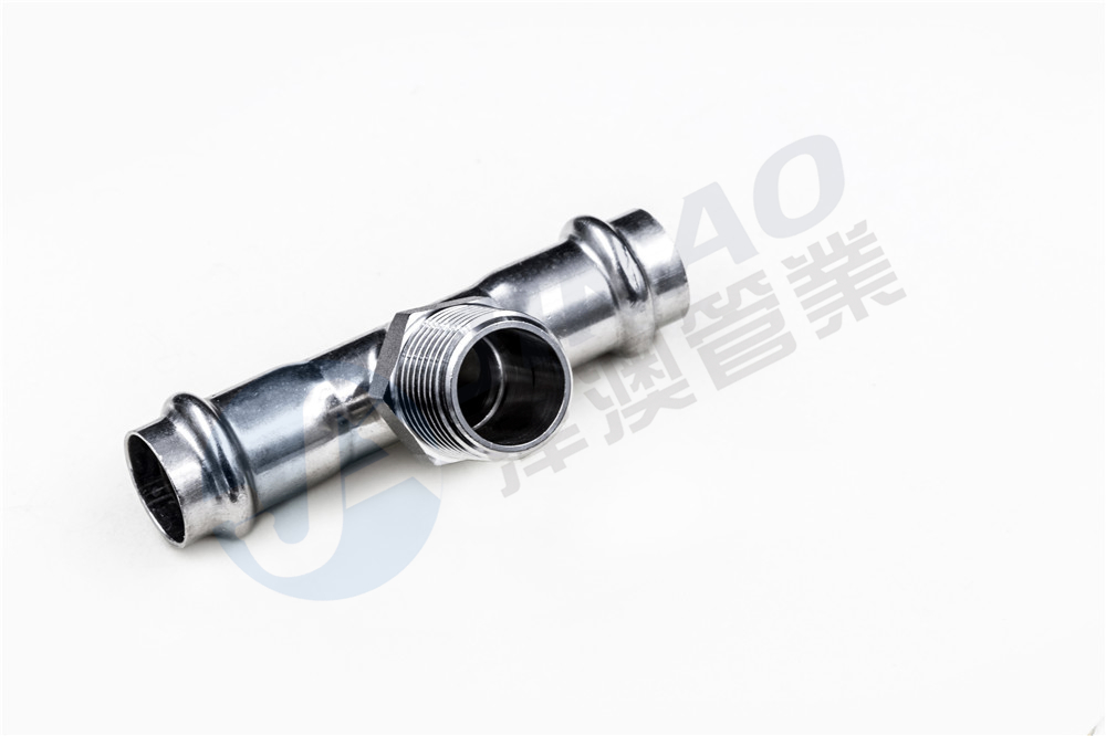 双卡压中小外丝三通